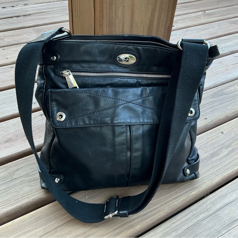 Black Leather Shoulder Bag